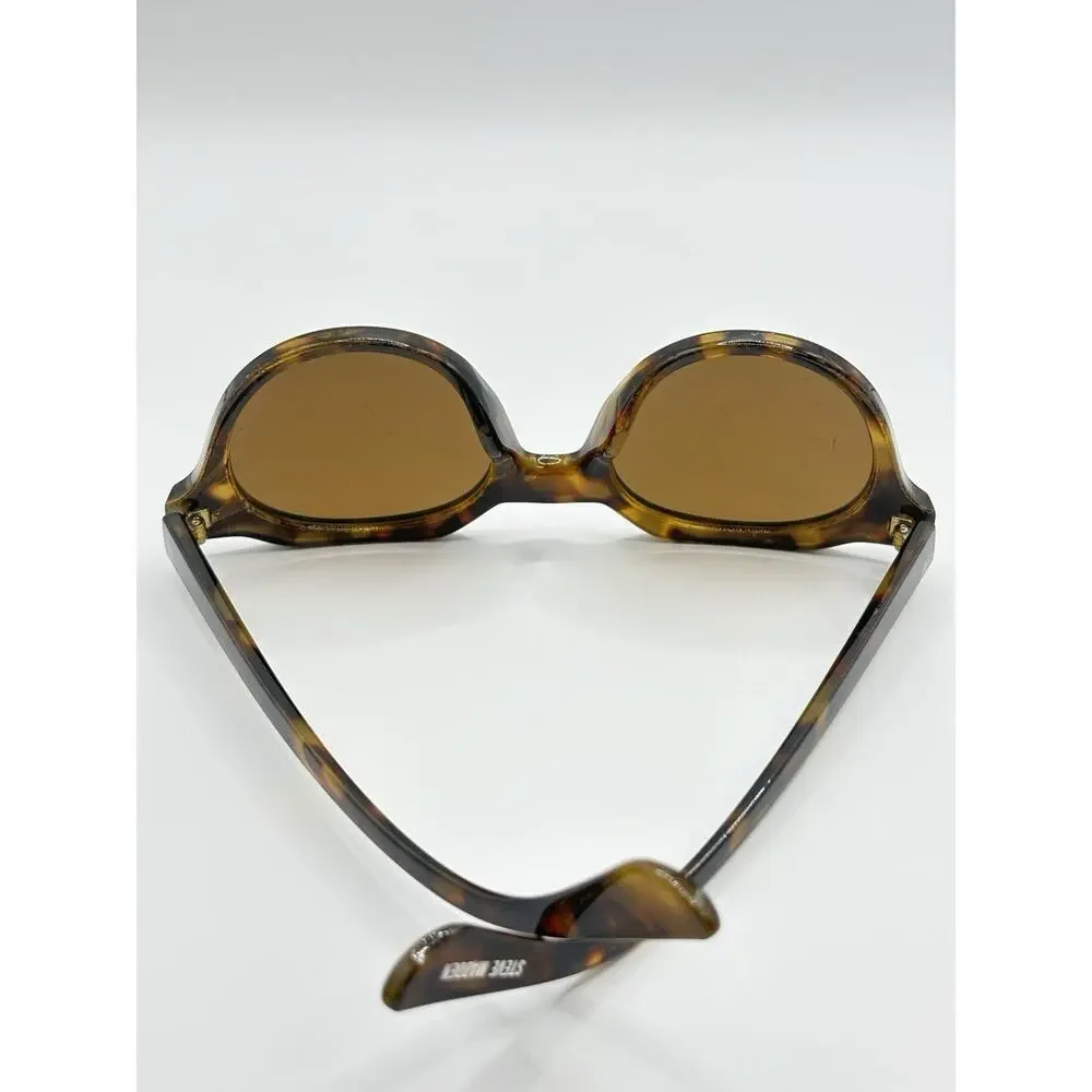 Steve Madden Round Sunglasses Tortoise Brown Women SR1220